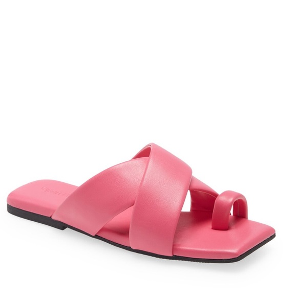 Open Edit Otto Slide Sandal In Pink Shock - Picture 1 of 10